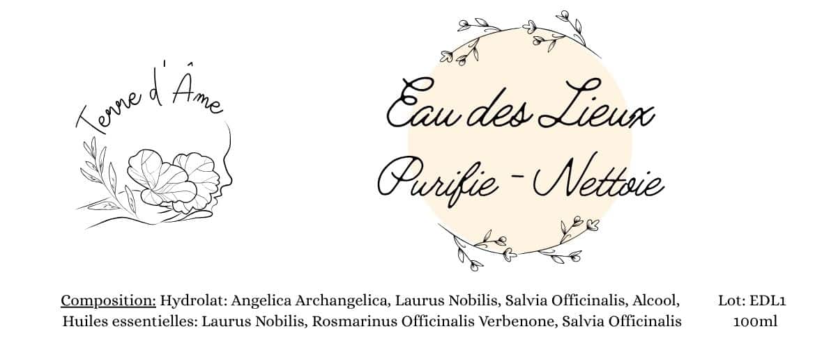 Etiquette spray maison (105 x 57 mm)